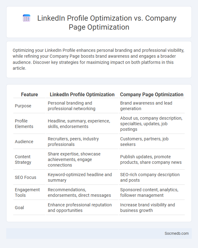 LinkedIn Profile Optimization vs. Company Page Optimization - What is The Difference?
