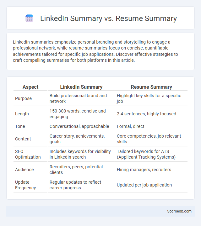 LinkedIn Summary vs. Resume Summary - What is The Difference?