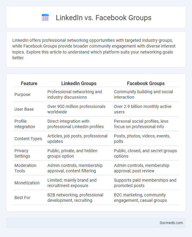 LinkedIn vs. Facebook Groups - What is The Difference?