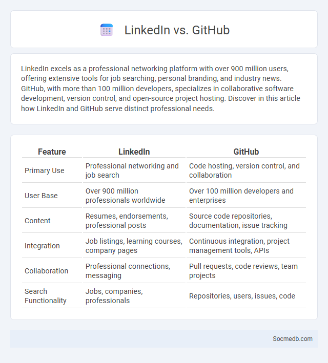 LinkedIn vs. GitHub - What is The Difference?