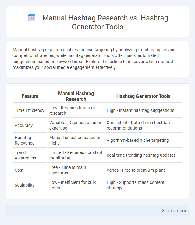 Manual Hashtag Research vs. Hashtag Generator Tools - What is The Difference?
