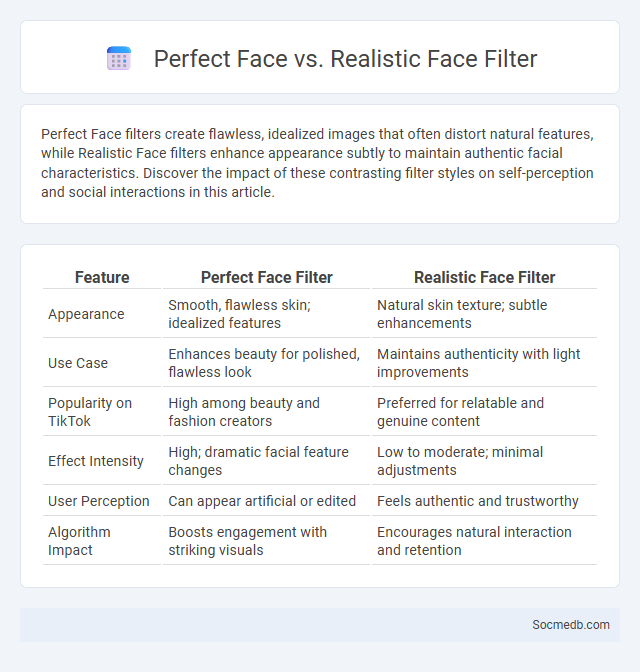 Perfect Face vs. Realistic Face Filter - What is The Difference?