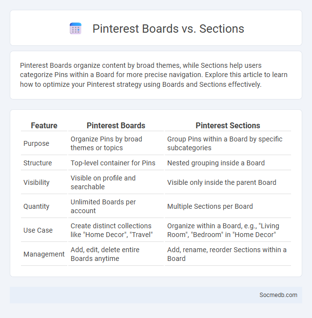 Pinterest Boards vs. Sections - What is The Difference?