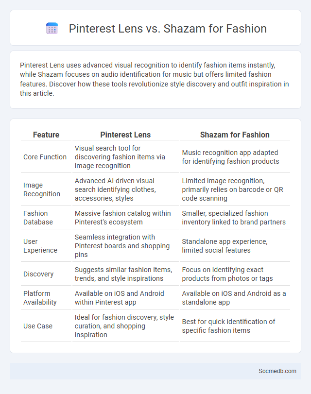Pinterest Lens vs. Shazam for Fashion - What is The Difference?