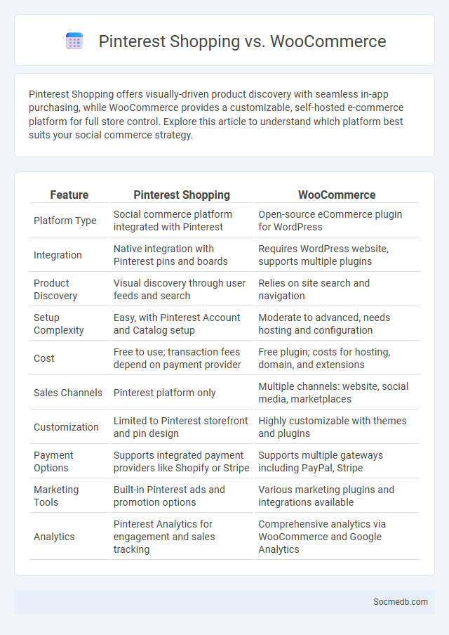 Pinterest Shopping vs. WooCommerce - What is The Difference?