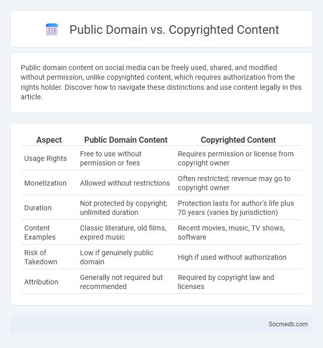 Public Domain vs. Copyrighted Content - What is The Difference?