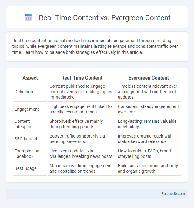 Real-Time Content vs. Evergreen Content - What is The Difference?