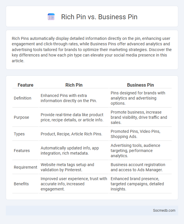 Rich Pin vs. Business Pin - What is The Difference?