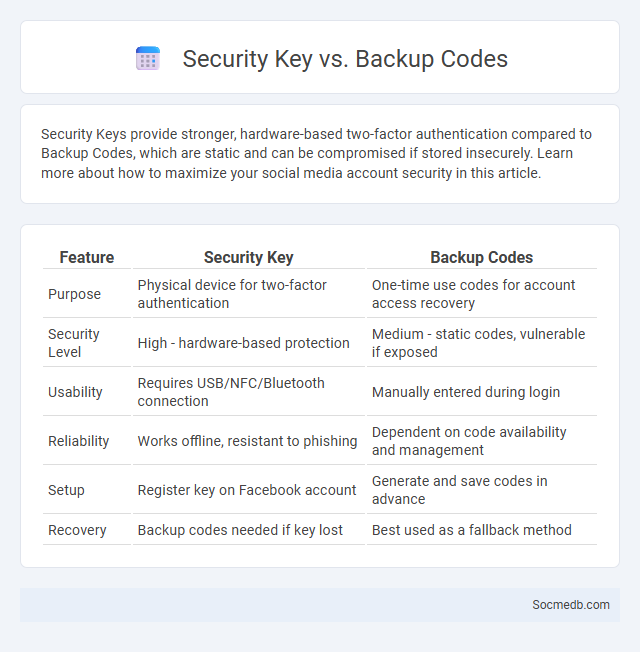 Security Key vs. Backup Codes - What is The Difference?