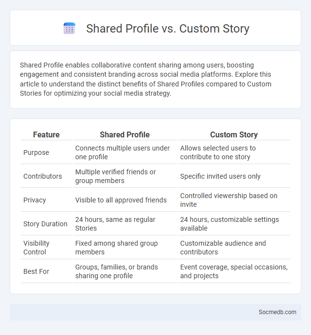 Shared Profile vs. Custom Story - What is The Difference?