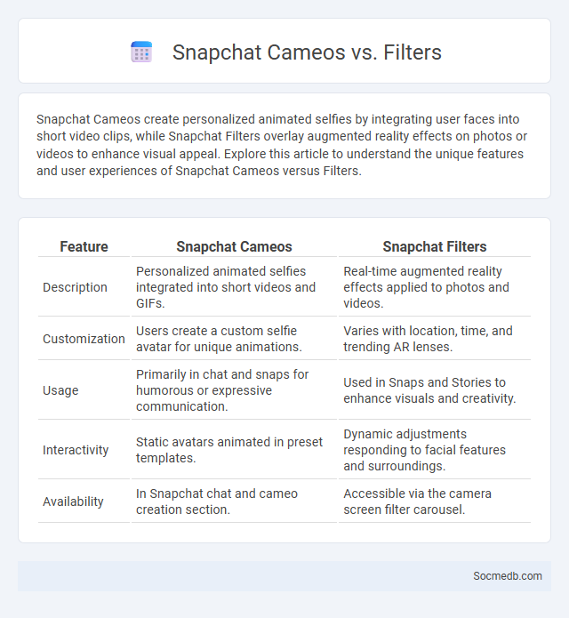 Snapchat Cameos vs. Filters - What is The Difference?
