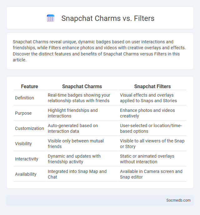 Snapchat Charms vs. Filters - What is The Difference?