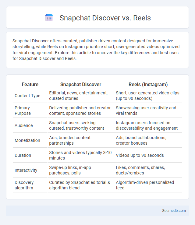 Snapchat Discover vs. Reels - What is The Difference?