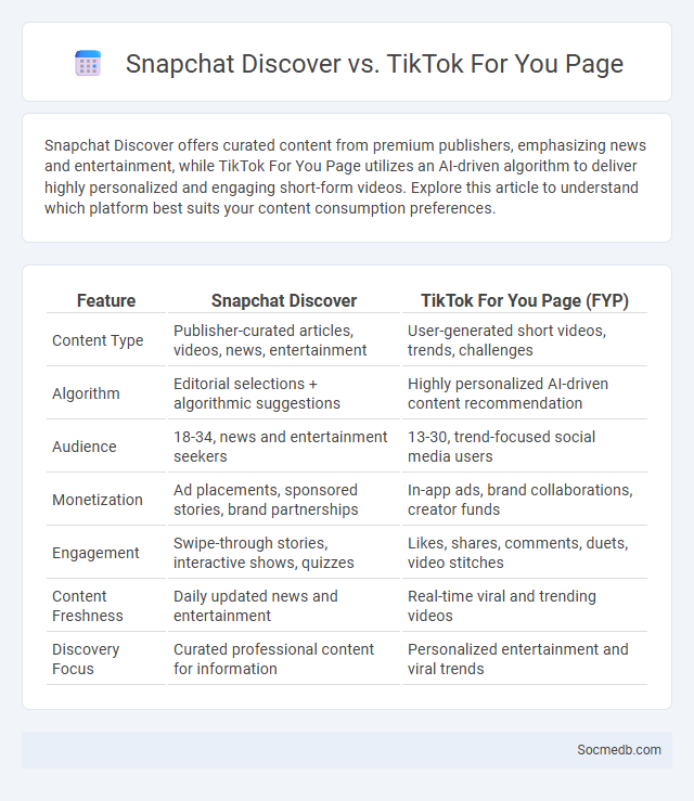 Snapchat Discover vs. TikTok For You Page - What is The Difference?