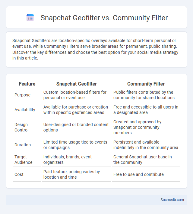 Snapchat Geofilter vs. Community Filter - What is The Difference?