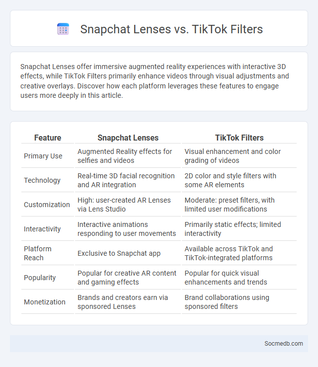 Snapchat Lenses vs. TikTok Filters - What is The Difference?