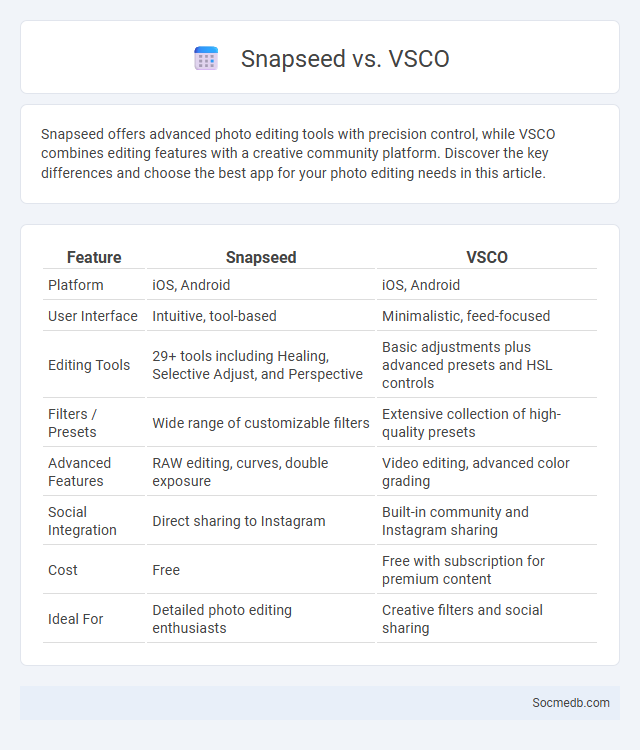 Snapseed vs. VSCO - What is The Difference?