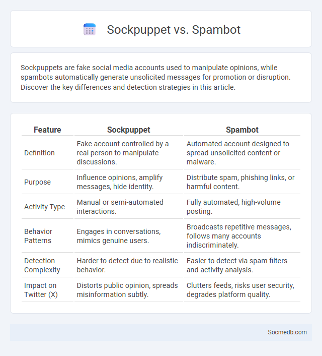 Sockpuppet vs. Spambot - What is The Difference?