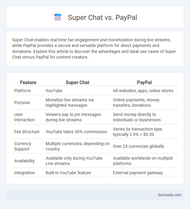 Super Chat vs. PayPal - What is The Difference?