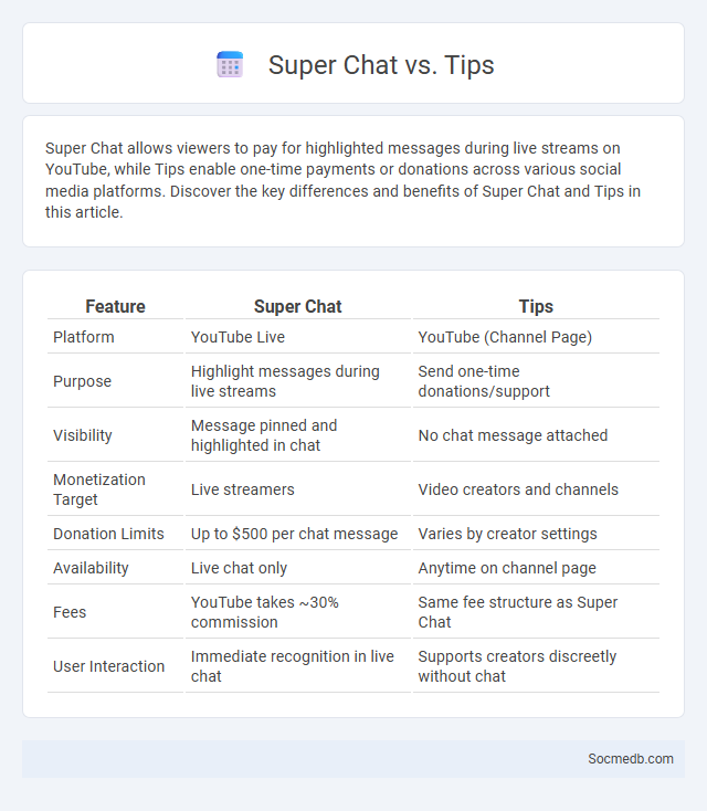 Super Chat vs. Tips - What is The Difference?