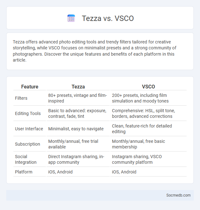Tezza vs. VSCO - What is The Difference?