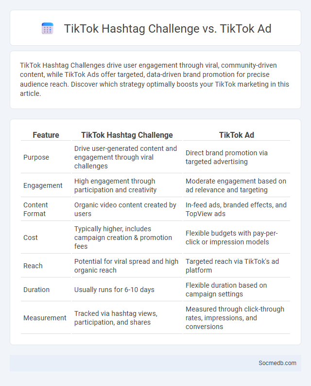TikTok Hashtag Challenge vs. TikTok Ad - What is The Difference?