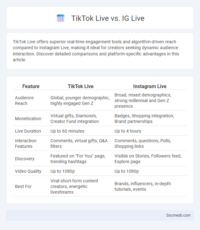 TikTok Live vs. IG Live - What is The Difference?