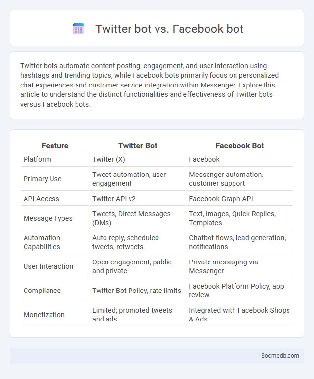 Twitter bot vs. Facebook bot - What is The Difference?