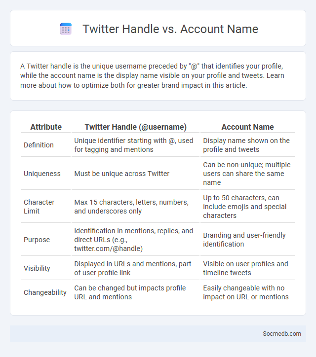 Twitter Handle vs. Account Name - What is The Difference?