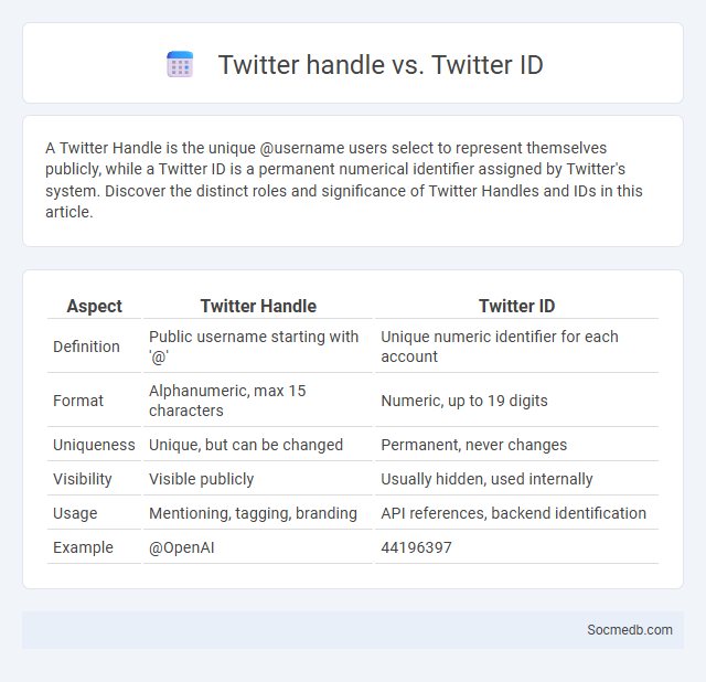 Twitter handle vs. Twitter ID - What is The Difference?