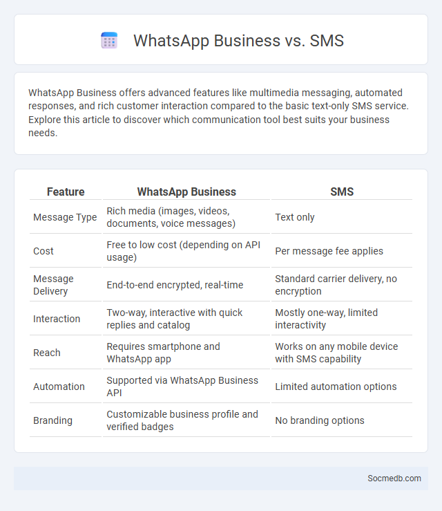 WhatsApp Business vs. SMS - What is The Difference?