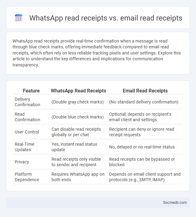 WhatsApp read receipts vs. email read receipts - What is The Difference?