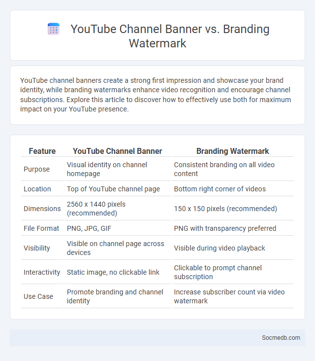 YouTube Channel Banner vs. Branding Watermark - What is The Difference?