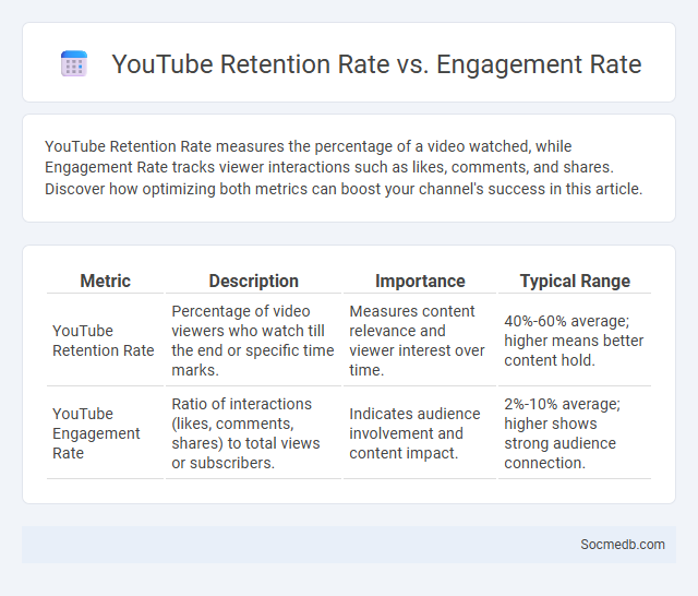 YouTube Retention Rate vs. Engagement Rate - What is The Difference?