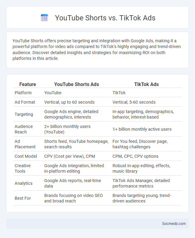 YouTube Shorts vs. TikTok Ads - What is The Difference?