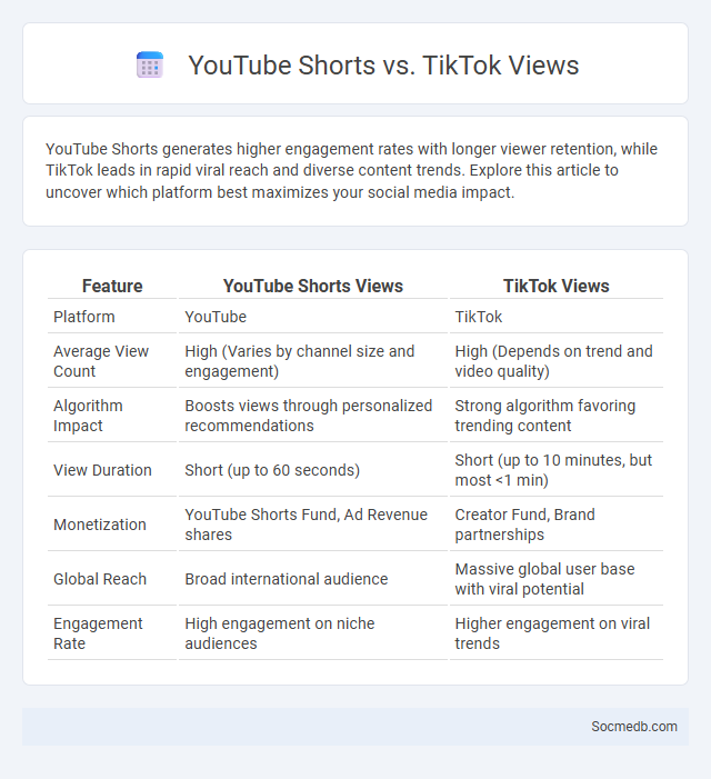 YouTube Shorts vs. TikTok Views - What is The Difference?