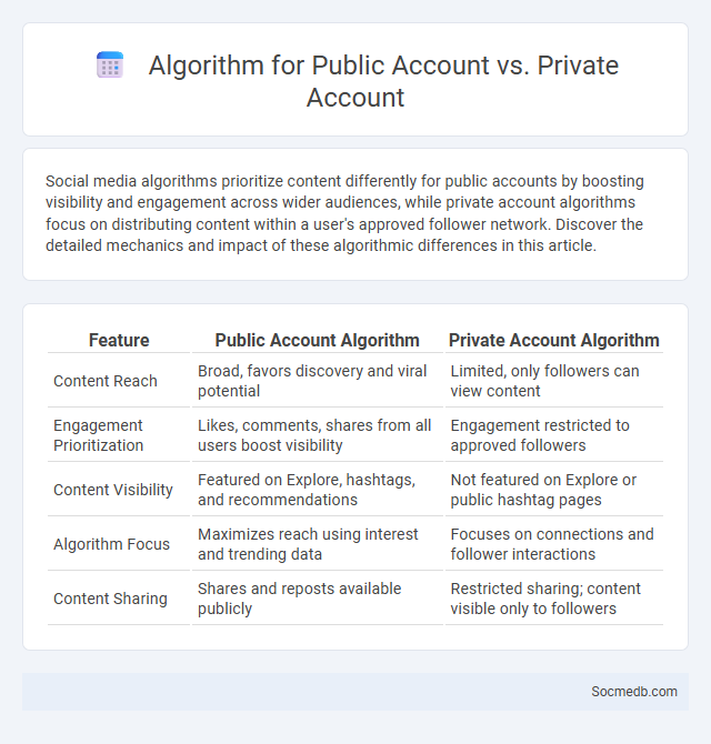 Algorithm for Public Account vs. Private Account - What is The Difference?