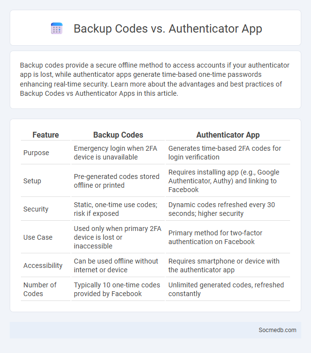 Backup Codes vs. Authenticator App - What is The Difference?