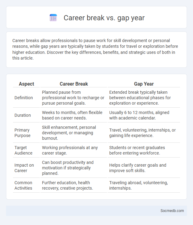 Career break vs. gap year - What is The Difference?