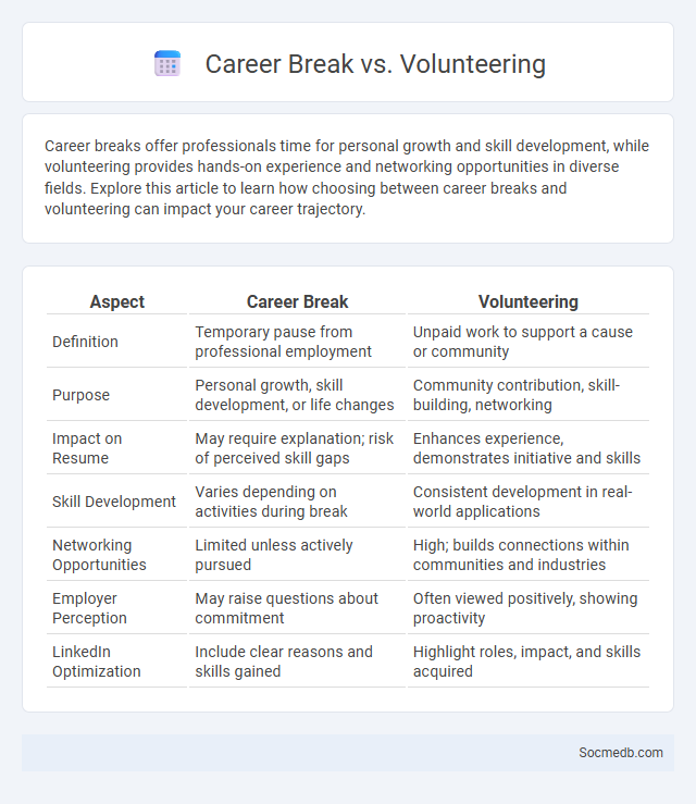 Career Break vs. Volunteering - What is The Difference?