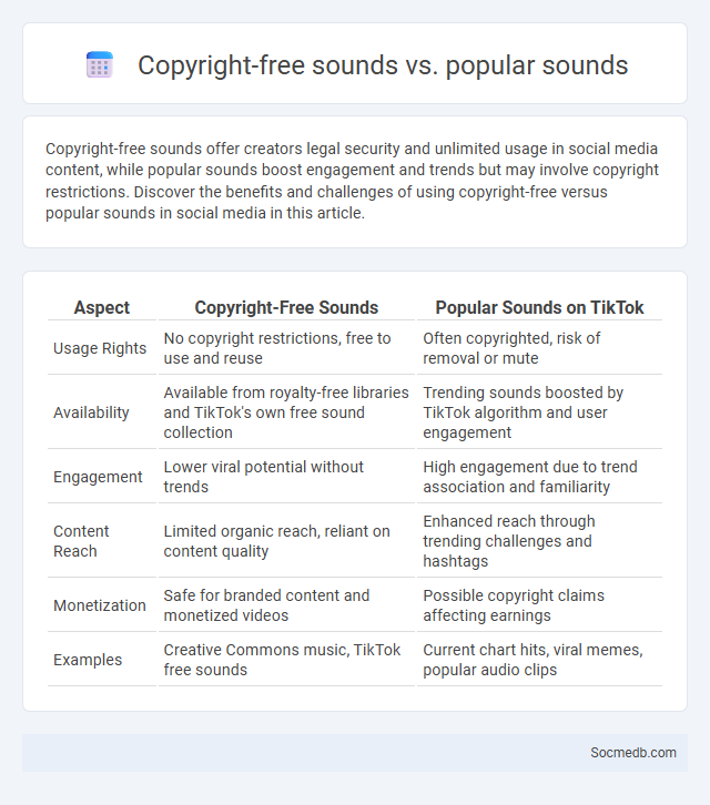 Copyright-free sounds vs. popular sounds - What is The Difference?