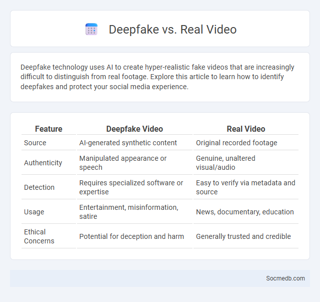 Deepfake vs. Real Video - What is The Difference?