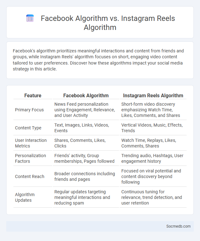 Facebook Algorithm vs. Instagram Reels Algorithm - What is The Difference?