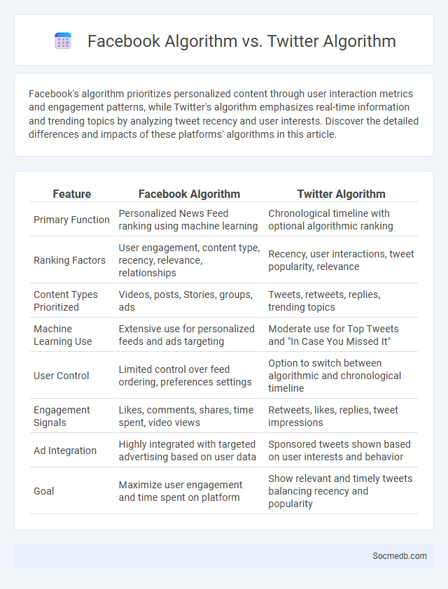 Facebook Algorithm vs. Twitter Algorithm - What is The Difference?