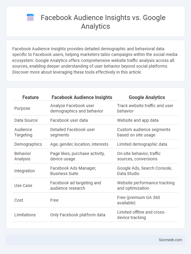 Facebook Audience Insights vs. Google Analytics - What is The Difference?