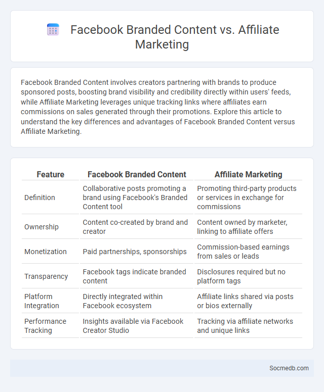 Facebook Branded Content vs. Affiliate Marketing - What is The Difference?