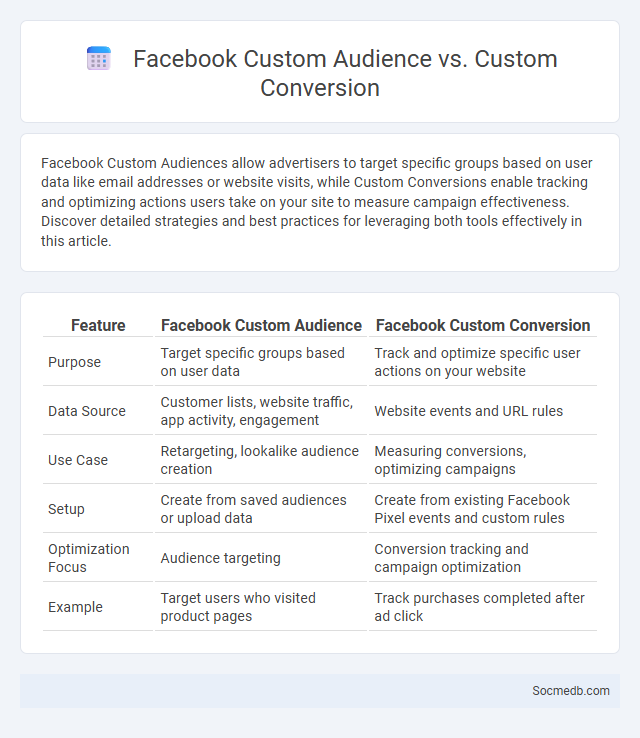 Facebook Custom Audience vs. Custom Conversion - What is The Difference?