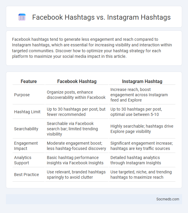 Facebook Hashtags vs. Instagram Hashtags - What is The Difference?
