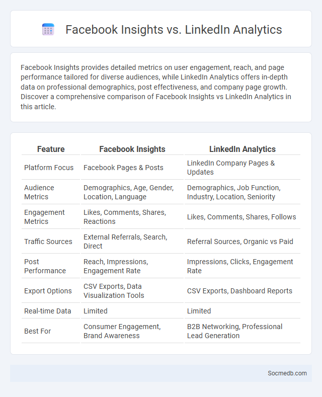 Facebook Insights vs. LinkedIn Analytics - What is The Difference?