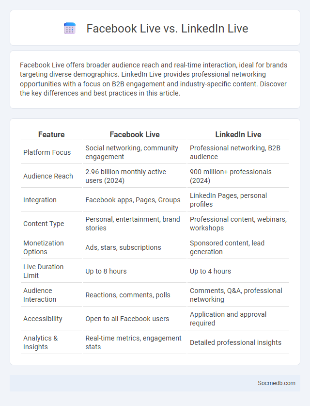 Facebook Live vs. LinkedIn Live - What is The Difference?